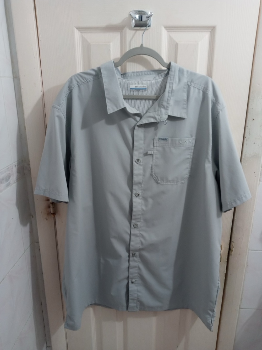 Columbia Shirt 2XL PFG Omni Shade Bahama Button Up Fishing Vented Gray